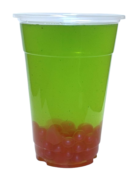 Kiwi Fruit Boba with Popping Pearls