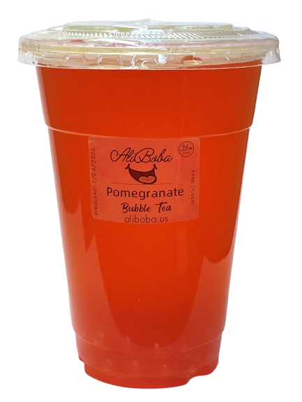 Pomegranate Fruit Boba with Popping Pearls