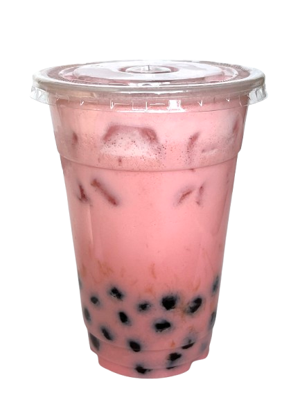 Strawberry Milk Boba with Tapioca