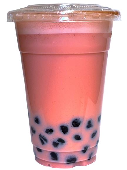 Watermelon Milk Boba with Tapioca